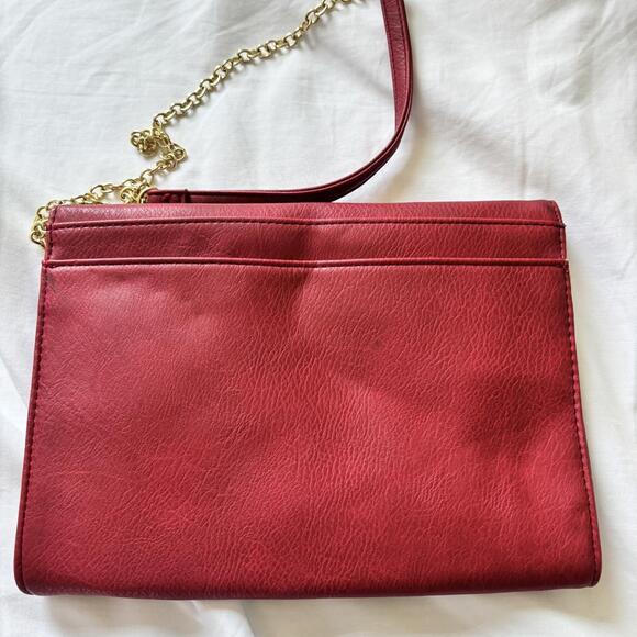 Red Leather Guess Bag Dm 7837 - Picture 3 of 5